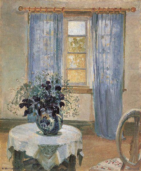 Blue Clematis in the Artist's Studio, Anna Ancher